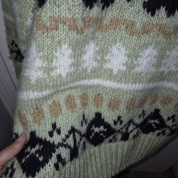 Anthropologie Nordic Fair Isle Turtleneck Sweater Sz.XS - Picture 5 of 8